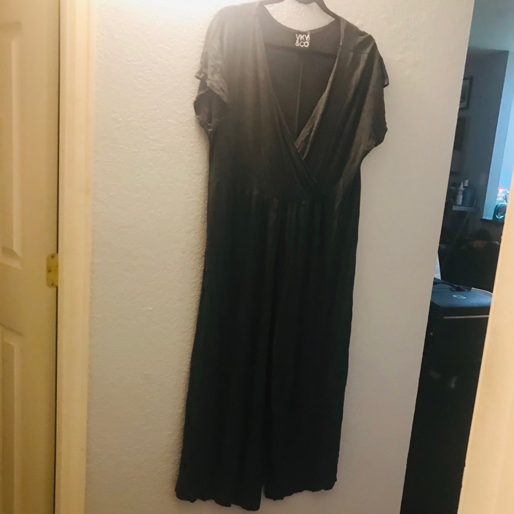 Vky&co lounge jumpsuit wide leg 1X